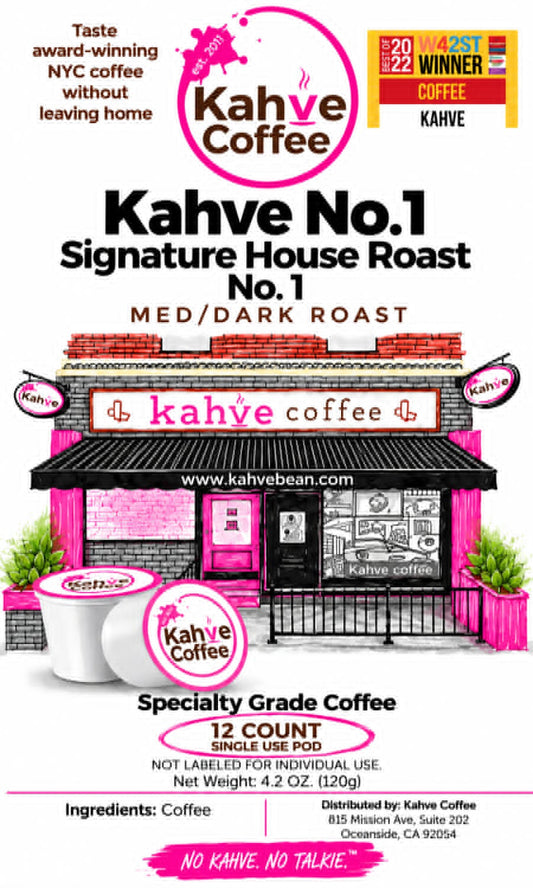 12 Single use Kahve cups - Signature No.1 - House Roast