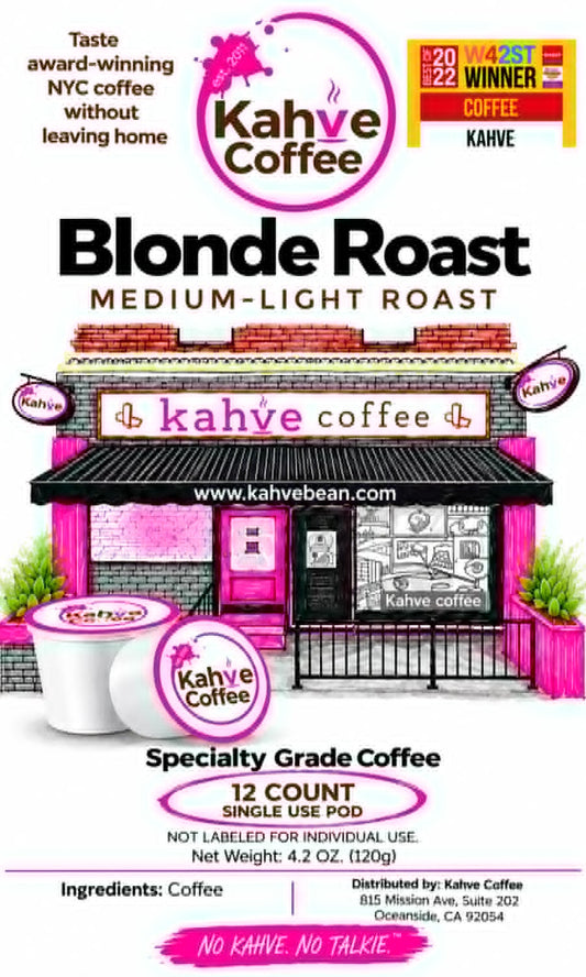 12 Single use Kahve cups - Signature No.2 - Light House Roast