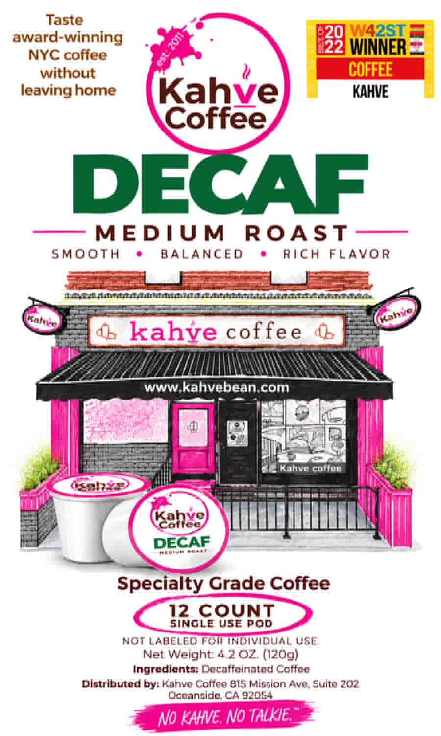 12 Single use Kahve cups - Decaf