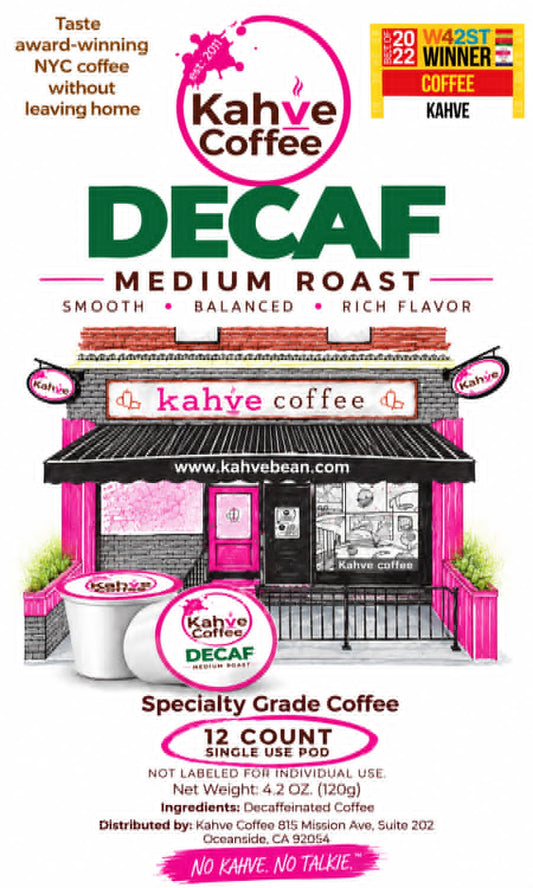 12 Single use Kahve cups - Decaf