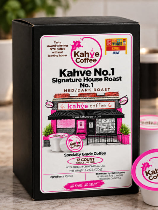 12 Single use Kahve cups - Signature No.1 - House Roast