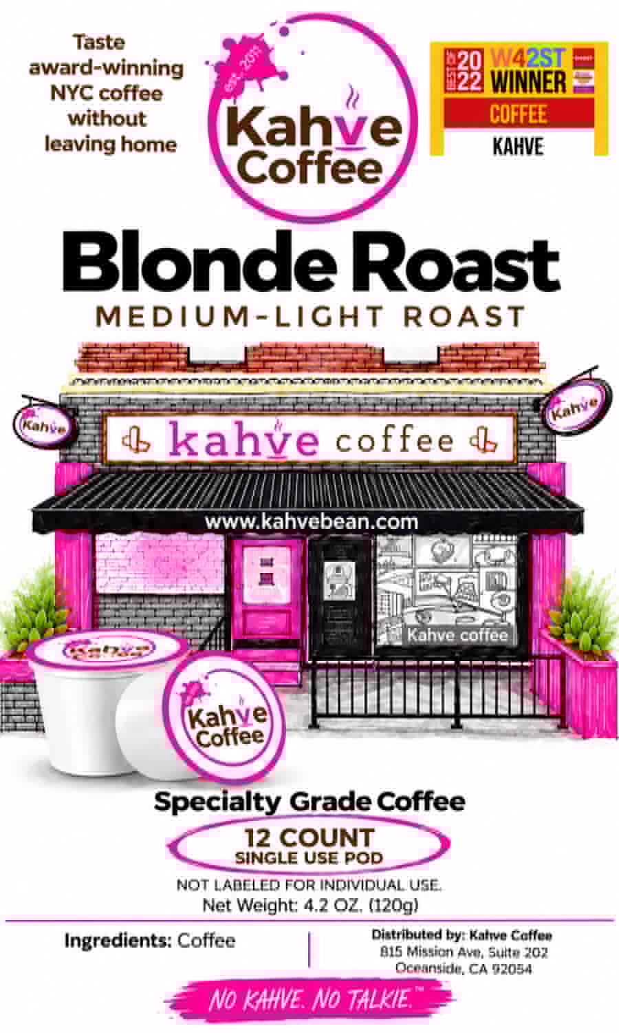 12 Single use Kahve cups - Signature No.2 - Light House Roast